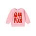 Meihuid Baby Christmas Sweatshirts Long Sleeve Letter Print Loose Pullover