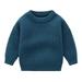 ASFGIMUJ Girls Sweaters Children S Solid Knit Sweater Winter Clothes For Girls Baby Tops Clothes Knitted Sweater C 12 Months-18 Months