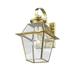 1 Light Outdoor Wall Lantern in Farmhouse Style 7.5 inches Wide By 12.5 inches High-Polished Brass Finish Bailey Street Home 218-Bel-1653466