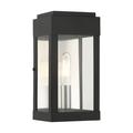 1 Light Outdoor Ada Wall Lantern in Modern Style 4.5 inches Wide By 9 inches High-Black Finish Bailey Street Home 218-Bel-4363383