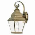 1 Light Outdoor Wall Lantern in Farmhouse Style 6.5 inches Wide By 15.5 inches High-Antique Brass Finish Bailey Street Home 218-Bel-2255866