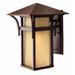 1 Light Large Outdoor Wall Lantern in Transitional-Craftsman-Coastal Style 11 inches Wide By 16.25 inches High-Anchor Bronze Finish-Incandescent