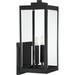 2-Light Extra Large Outdoor Wall Lantern in Earth Black with Clear Beveled Glass Panels 9 inches W X 22.75 inches H-Earth Black Finish Bailey Street