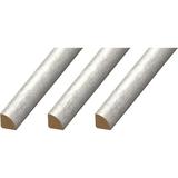 MD20113 Quarter Round Floor Molding 3 Pack Light Gray 3 Count