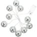 Disco Ball Fairy Lights LED Color Home Decor Party Hanging Decorate Chandelier White Glass