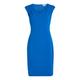 Calvin Klein Damen Kleid SCUBA CREPE, blau, Gr. 36