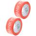 2 Rolls Magnetic Tape Duct Plumbing Package Wrapping Express Sealant Self-adhesive Sealing Foundation Red Opp Office