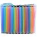 24 Pockets File Folder Rainbow Multi-Layer Folder A4 Letter Size File Organizer