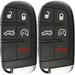 KeylessOption Keyless Entry Remote Car Smart Key Fob Starter for Dodge Dart Charger Challenger M3N-40821302 (Pack of 2)