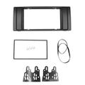 2 Din Car Stereo Radio Fascia Panel Plate Dash Mount Kit Audio GPS DVD Adapter Frame Fascia Replacement Compatible with BMW 5 Series E53 E39 1995-2003