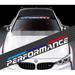 M-Sport Front Window Windshield Carbon Fiber Vinyl Banner Decal Sticker for BMW