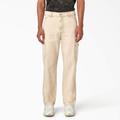 Dickies Men's Newington Duck Canvas Cargo Pants - Sandstone Overdyed Acid Wash Size 30 (WPR69)