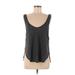 Lululemon Athletica Active Tank Top: Gray Polka Dots Activewear - Women's Size 2