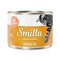 6x200g Poultry with Salmon Smilla Tender Poultry Wet Cat Food