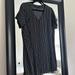 Madewell Dresses | Madewell Novel Striped Casual Tshirt Shift Dress | Color: Black/White | Size: S