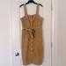 Levi's Dresses | ** New No Tag** Corduroy Button Dress, Size Large - Color Tan | Color: Tan/Yellow | Size: L