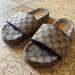 Gucci Shoes | Gucci Gg Canvas Slide Sandal | Color: Tan | Size: 7