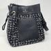 Kate Spade Bags | Kate Spade Marti Tweed Bucket Bag Crossbody Black Blue Adjustable Strap Leather | Color: Black/Blue | Size: Os