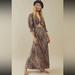 Free People Dresses | Free People String Of Hearts Printed Maxidress Small. | Color: Black/Tan | Size: S