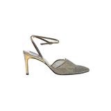 Yves Saint Laurent Heels: Gold Shoes - Women's Size 9 - Almond Toe