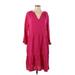 Mod-O-Doc Casual Dress - Popover: Pink Dresses - Women's Size Small
