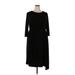 Lane Bryant Casual Dress - Midi: Black Solid Dresses - Women's Size 18 Plus