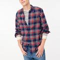 J. Crew Shirts | J. Crew Men's Slim Fit Flannel Shirt Xxl Navy Blue Red White Cotton 2xl Bu180 | Color: Blue/Red | Size: Xxl