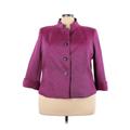 Arthur Levine Blazer Jacket: Purple Jackets & Outerwear - Women's Size 20
