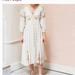 Free People Dresses | Free People Day Glow Embroidered Midi Dress | Color: Cream | Size: S