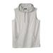 Men's Big & Tall Lightweight Muscle Hoodie Tee by KingSize in Heather Grey (Size 5XL)