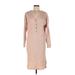 Madewell Casual Dress - Sweater Dress: Tan Dresses - Women's Size Medium