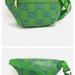 Gucci Bags | Authentic Gucci Waist Bag Gg Embossed Leather Green | Color: Blue/Green | Size: Os