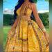 Zara Dresses | Cutout Maxi Dress | Color: Gold/Yellow | Size: S