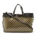 Gucci Bags | Gucci Gg Crystal Tote Bag Shoulder Coated Canvas Khaki Beige Brown 336663 | Color: Cream | Size: Os