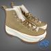 Converse Shoes | Converse Run Star Hike High Women's Size 8.5 Sherpa Lined Tounge Leather 573111c | Color: Tan | Size: 8.5