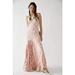 Free People Dresses | Free People | Piper Plaid Crochet Maxi Dress Crush Blush Combo Nwt | Color: Cream/Pink | Size: 4