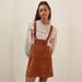 Anthropologie Dresses | Anthropologie Faux Suede Overall Mini Dress/Pinafore | Color: Brown/Orange | Size: 0