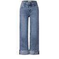 Street One Casual Fit Jeans Damen authentic light blue washed, Gr. 28-28, Baumwolle, Damenjeans, Straight Legs, High Waist, hellblaue Waschung