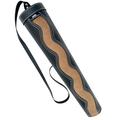 Hunt & Seek Cow Mild Finished and Cow Suede Leather 17-inches Back/Shoulder Arrow Quiver for Archery Hunting (Black/Tan)