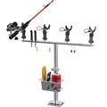 Spirrelab Aluminum Boat Rod Holder Fishing Pole Holder with Adjustable Height and Fishing Equipment Organizer Fit for Boats