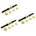 Toddmomy 3 Pcs Dumbbell Grip Bar Dumbbell Barbell Bar Weight Lifting Rod Adjustable Dumbbell Handles Dumbbell Extension Rod Spinlock Dumbbell Bars 14 Inch Gym Bar Grips Link Abs Fitness