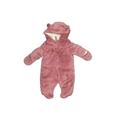 Wippette Kids One Piece Snowsuit: Pink Solid Sporting & Activewear - Size 0-3 Month
