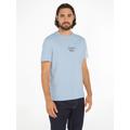 T-Shirt CALVIN KLEIN "OPTIC LINE LOGO T-SHIRT" Gr. XL, blau (kentucky blue) Herren Shirts T-Shirts