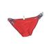American Eagle Outfitters Swimsuit Bottoms: Red Swimwear - Women's Size Medium