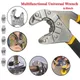Pince universelle multifonctionnelle réglable chrome artisan outils d'atelier mécanique outil de