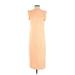 Universal Thread Casual Dress - Midi Crew Neck Sleeveless: Orange Print Dresses - Women's Size X-Small