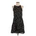 Pins and Needles Casual Dress - DropWaist: Black Floral Dresses - Women's Size Small