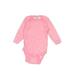 Onesies Long Sleeve Onesie: Pink Bottoms - Size Newborn