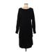 Design History Casual Dress - Sweater Dress: Black Dresses - Women's Size Medium