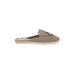 Soludos Mule/Clog: Gray Print Shoes - Women's Size 9 1/2 - Round Toe